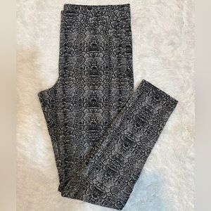 Sara Campbell Snake Print Leggings Women’s Size Medium Vintage Made In USA